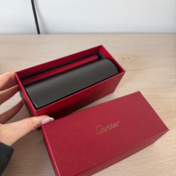 NWT Cartier Trinity Sunglasses Metal Frame Brown - Picture 3 of 15